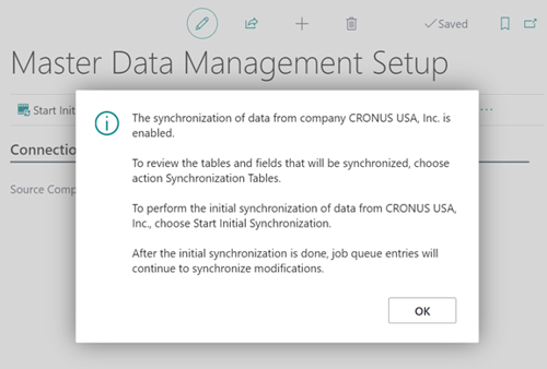 Masterdata Management Setup