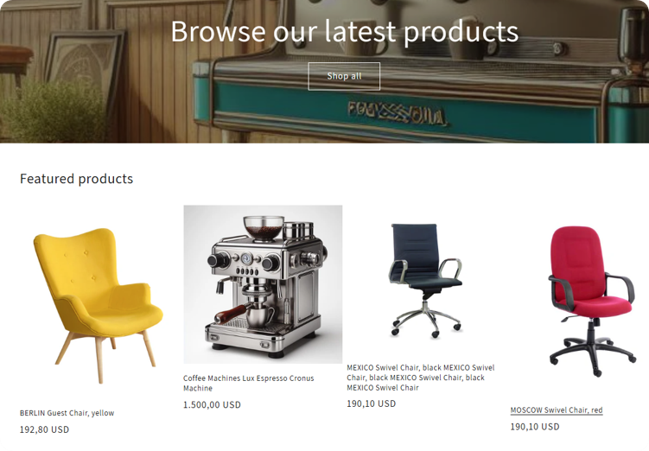 Nettbutikk Produkter